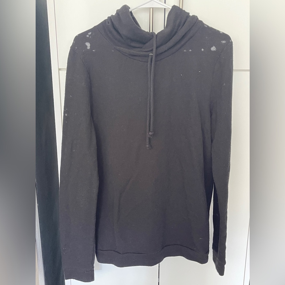 Divided By H&M Men’s Hoodie Small S Black With Distressed Spots